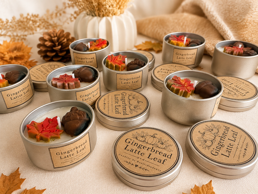 Autumn Pumpkin Lover Hand Poured Soy Scented Candles Gift Set
