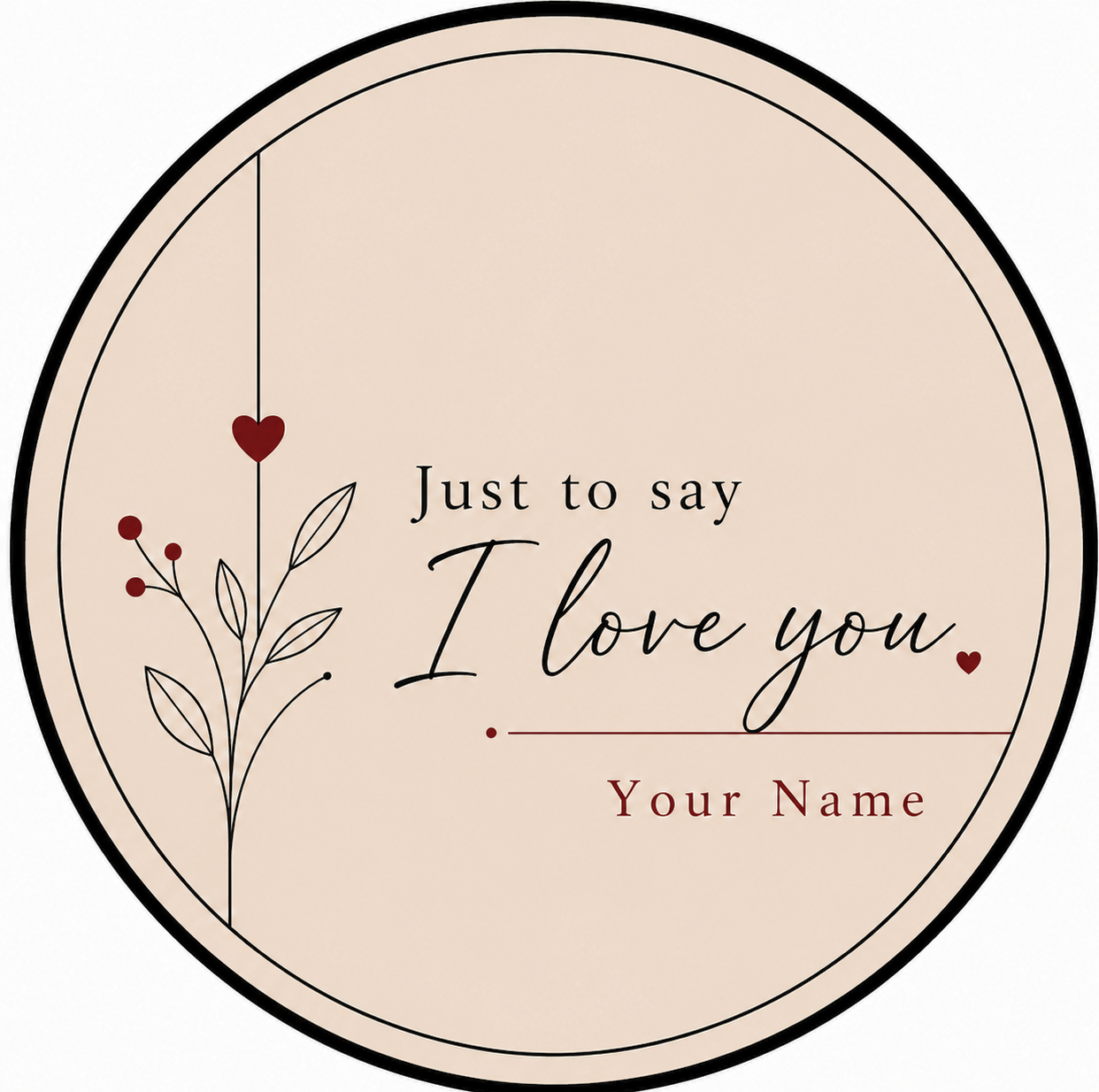 Custom Name I Love You Crystal Hand Poured Candle Strawberry Quartz