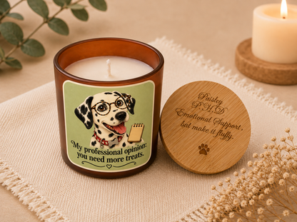 Personalised Dog Photo - Pet Therapist Funny Candle - More Treats