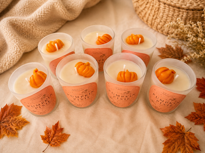 Autumn Pumpkin Lover Hand Poured Soy Scented Candles Gift Set