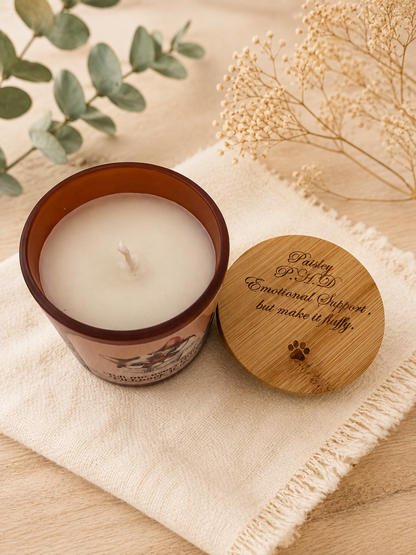 Personalised Cat Photo - Pet Therapist Funny Candle - Knock it over