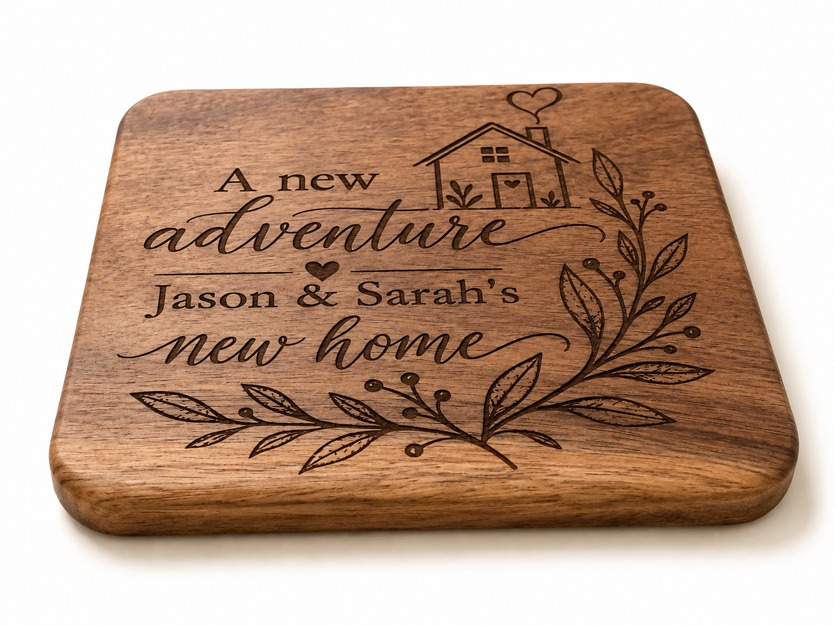 Personalised New Home Gift Box – Candle, Coaster & Bottle Opener