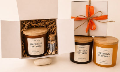 Autumn Custom Text Candle 4oz/Personalised Text/ Thank You Gift/Soy Wax Vegan