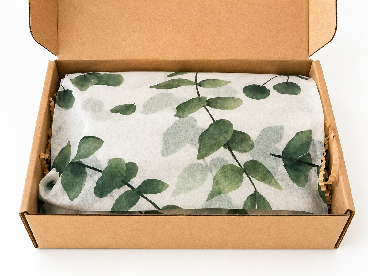 Natural wood accessory in personalised gift box