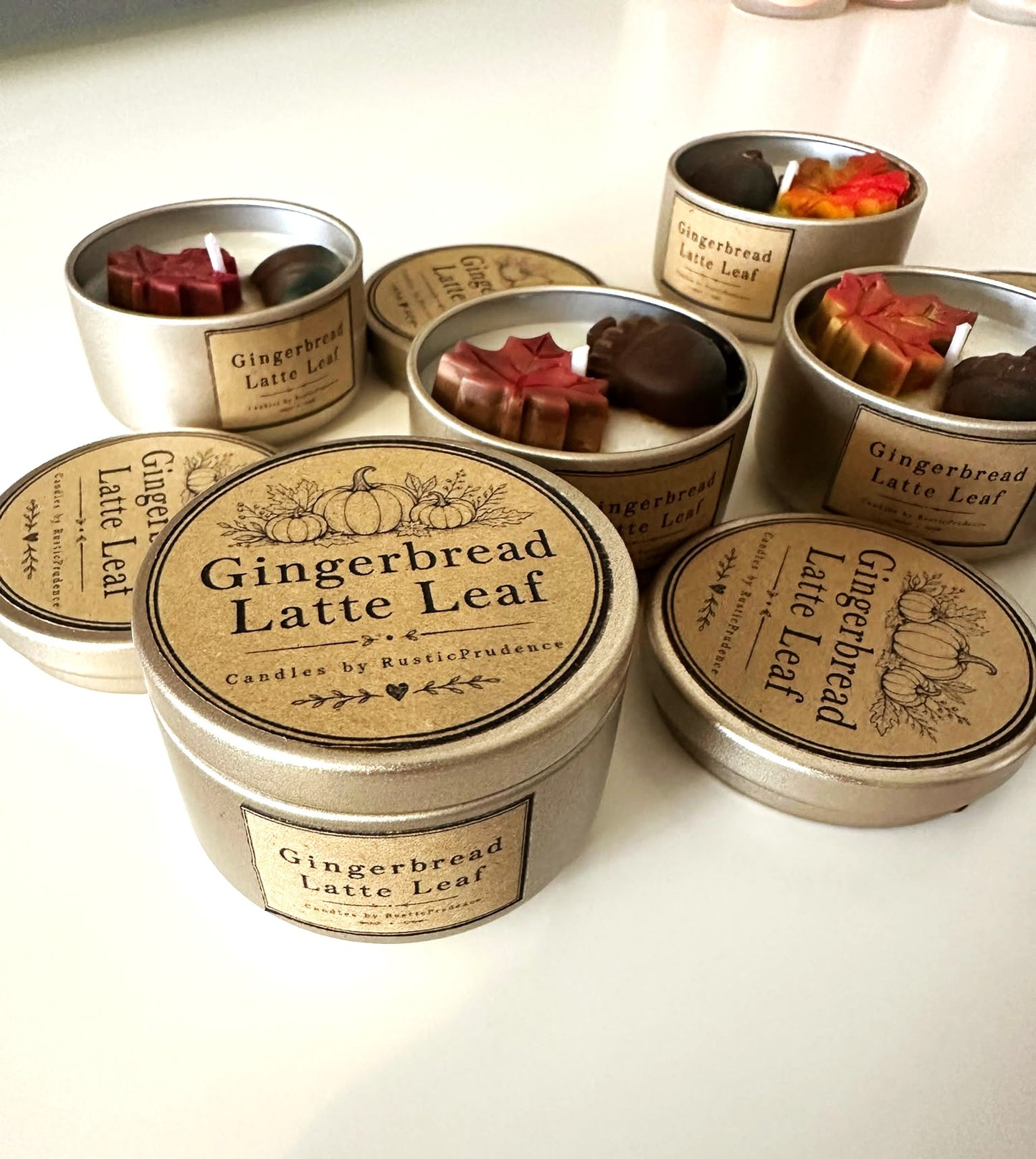 Autumn Pumpkin Lover Hand Poured Soy Scented Candles Gift Set