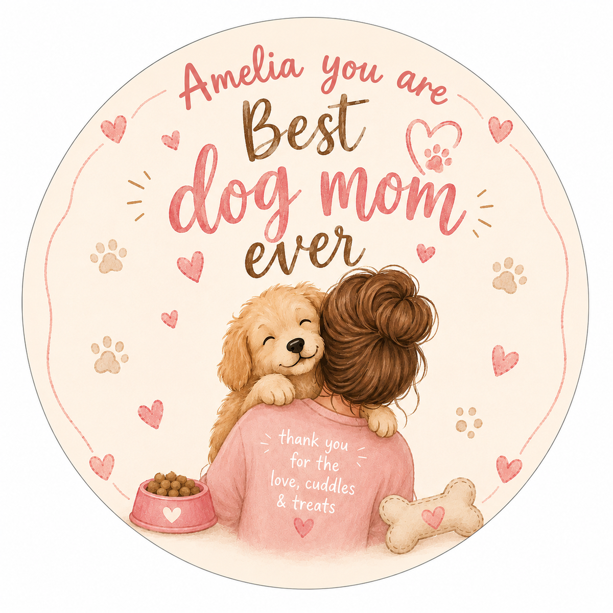 Personalised Dog Mom Gift Box – Photo Keyring & Candle