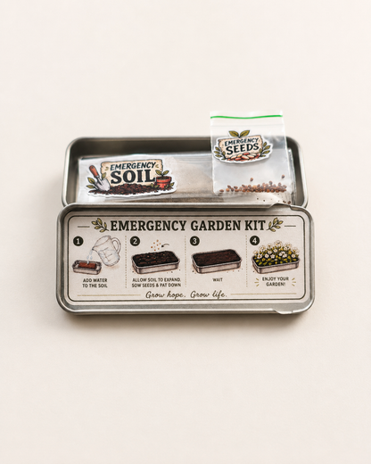 Personalised Garden in a Tin - Emergency Garden Kit