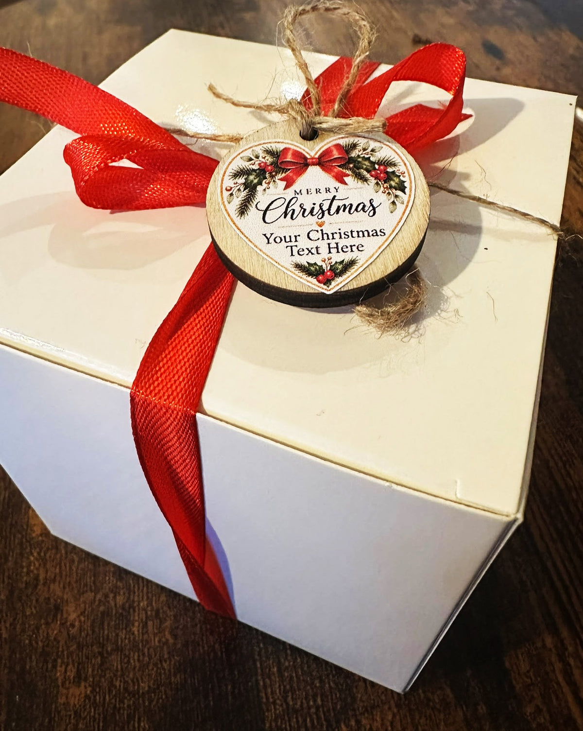 Personalised Christmas Gnome Candle Gift Box – Custom Message
