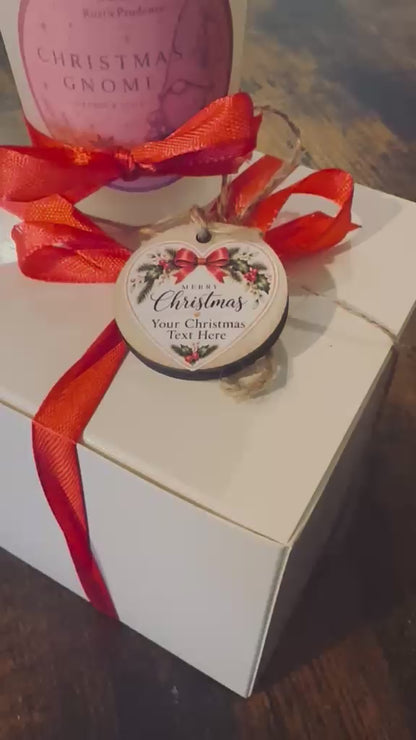Personalised Christmas Gnome Candle Gift Box – Custom Message