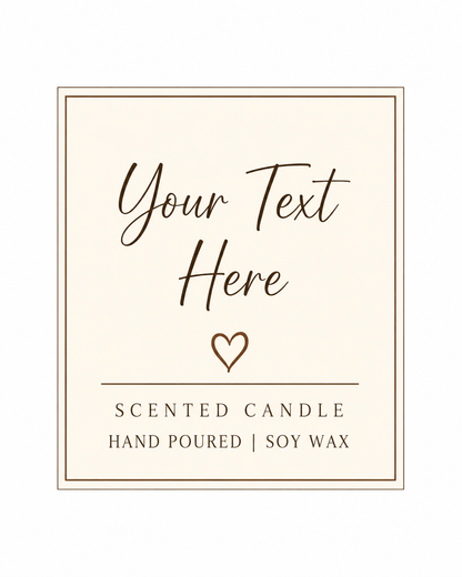 Personalised gift set with candle and coordinating wooden accessories