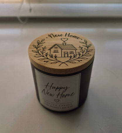 Personalised New Home Gift Box – Candle, Coaster & Bottle Opener